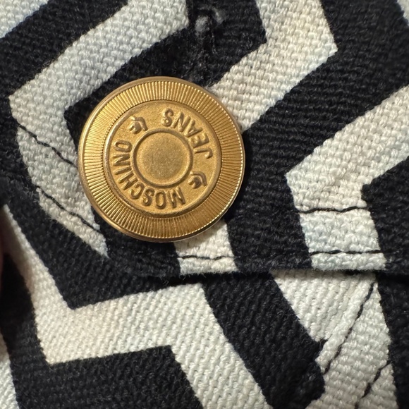 Vintage Moschino Jeans Cropped Chevron Jacket *Read Description* - Picture 5 of 12